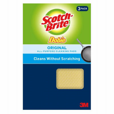 True Value 723-2F Scotch-Brite Dobie Cleaning Pads, 3-Pk. Replacement MPN