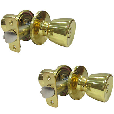 True Value TS700BDKD 2PK PB TULIP ENTRY LOCK Adjustable Backsets