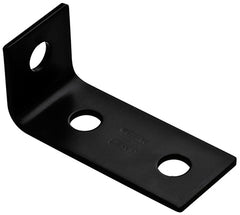 TRUE VALUE N351-477 3.5, 1.6 x 1.5 x 1/8 Black Powder Coated Steel Corner Brace