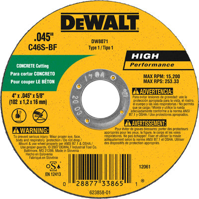 True Value DW8071 4X.045X5/8 CUT WHEEL