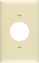 TRUE VALUE TP7ICC30 Wall Plate, Single Outlet, Ivory Nylon