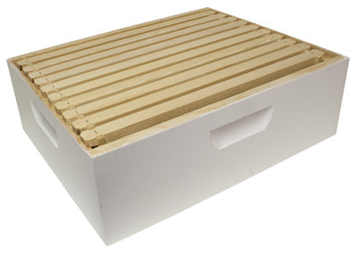 True Value WWBCM-102 Harvest Lane Honey Beekeeping Honey Box, Assembled, White, Medium