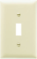 True Value TP1ICC100 Wall Plate, Single Toggle, Ivory Nylon