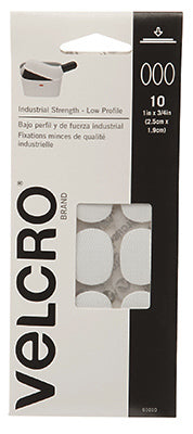 True Value 91010 Velcro Brand Industrial Strength Fasteners Low Profile 1 x 3/4-In. Spots 10-Ct.