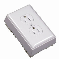 TRUE VALUE NMW2D Wiremold White 1-Gang Non-Metallic Outlet Kit