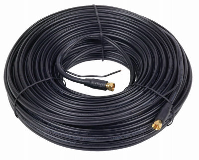 True Value VHB6111N RCA 100-Ft Black RG6U Coaxial Cable With F Connectors