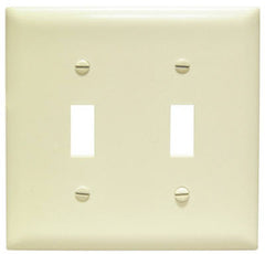 True Value TP2ICC30 Pass & Seymour - Legrand Ivory 2-Toggle Nylon Wall Plate