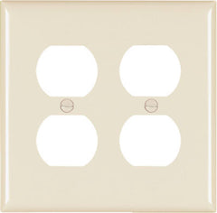 TRUE VALUE TP82LACC30 Pass & Seymour - Legrand Light Almond 2-Duplex Nylon Wall Plate