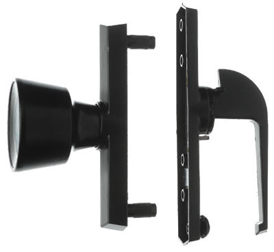 True Value V670BL Universal Black Tulip Knob Latch