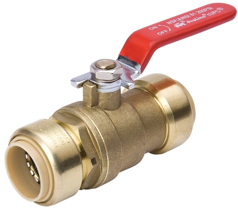 TRUE VALUE 107-063HC 1/2 Push On Ball Valve