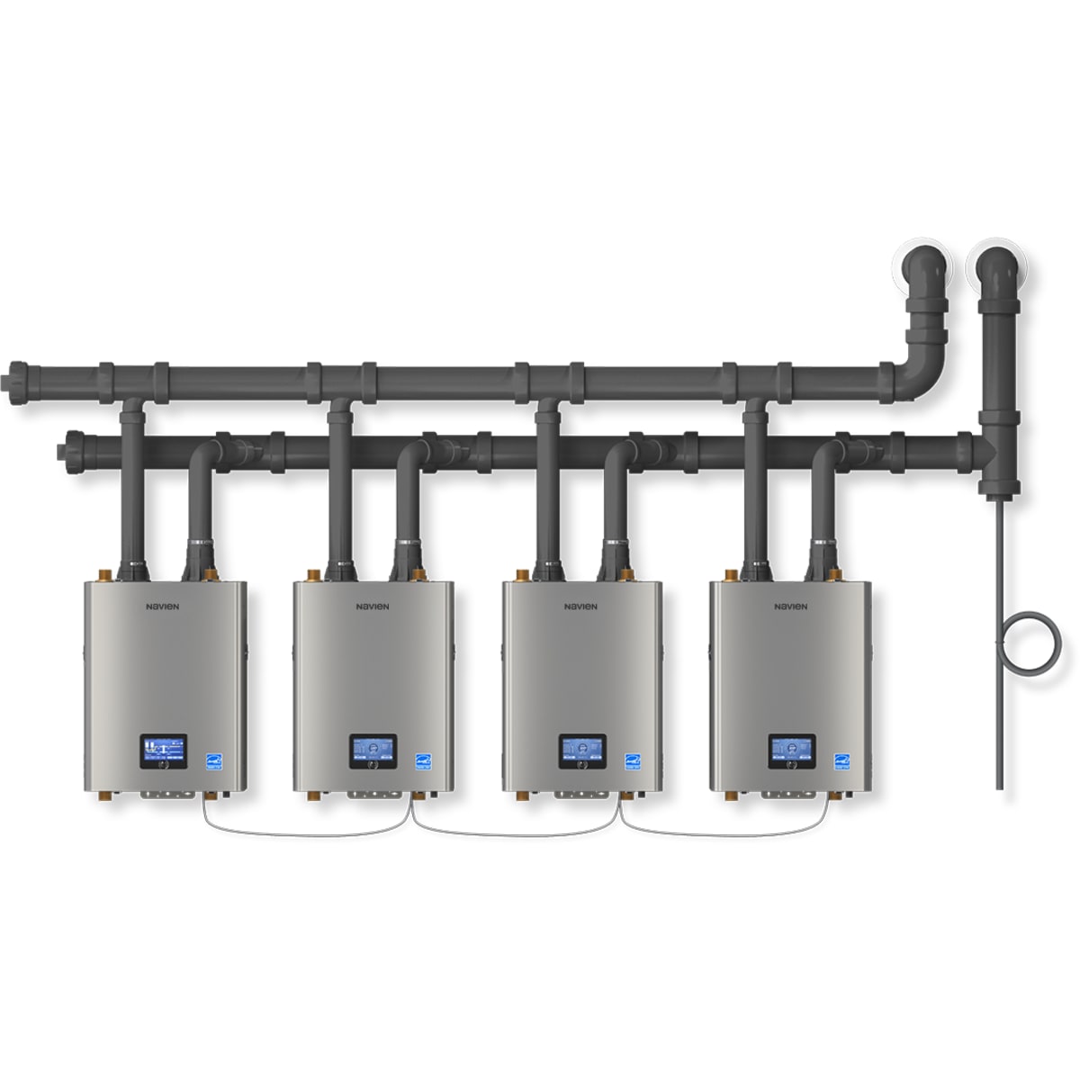 Navien NFB-301C Condensing Heating Boiler Max Htg Input: 301,000 BTU/h Indoor Wall-Hung Residential/Commercial