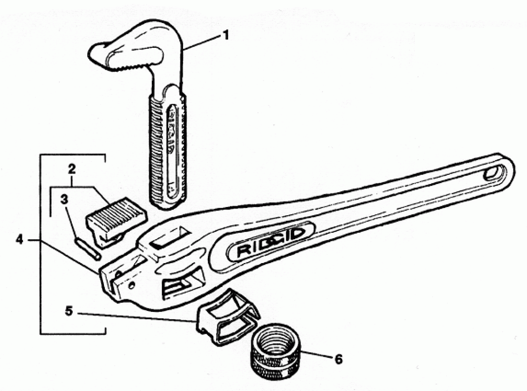 RIDGID 32490 Offset Hook Jaw