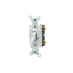 Leviton 1221-SW Heavy Duty Toggle Switch 20A 120/277V White