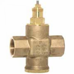 Honeywell V5863A3028 1 Inch NPT 3-Way 11 CV Brass Globe Valve