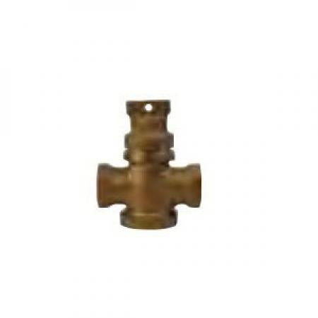 A Y McDonald 5117-114 Curb Stop Inverted Plug 1 Inch FIP Brass