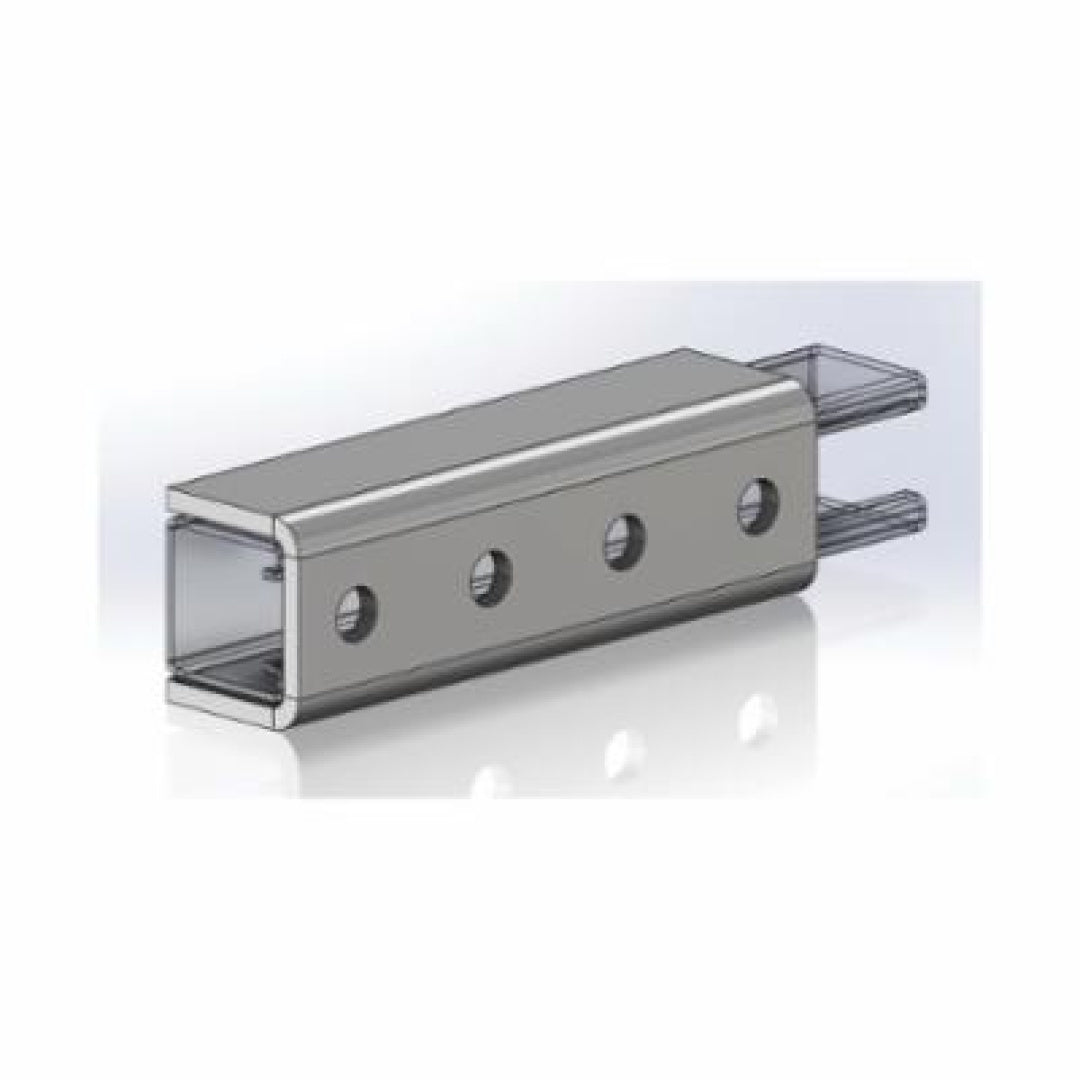 EMPIRE INDUSTRIES Empire Industries 9052UFZ 4-Hole Splice Clevis 1-5/8 x 1-5/8 Strut (7-1/4 in)