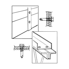 Malco BT233T Screws 8-18x3/4 Hex Head Steel Package Quantity of 500