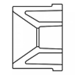 Spears 837-582 PVC Schedule 80 Flush Reducer Bushing SpigotXSock 8X4