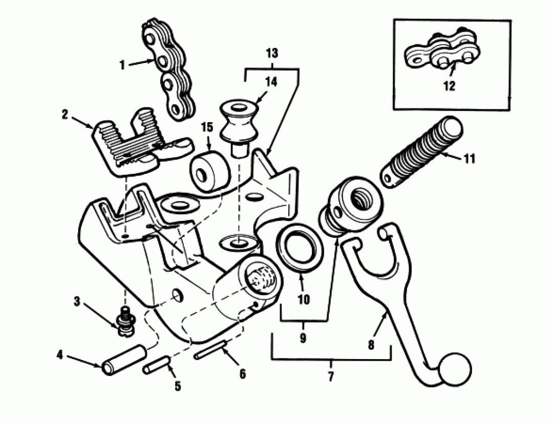 Ridgid 41065 Chain Screw for BC-410/BC-410P/BC-410A/BC-510/BC-510A