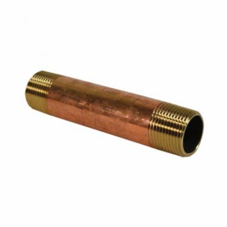 Jones Stephens N25010 1 X 6 Red Brass Pipe Nipple