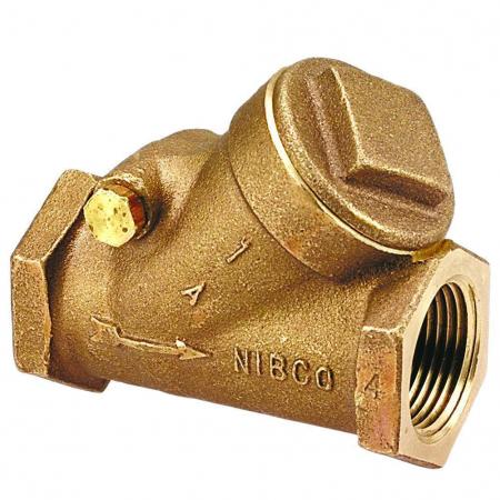 NIBCO NL73005 T413-B 3/8 Thread Bronze 125WSP/200CWP Horizontal Swing Check Valve