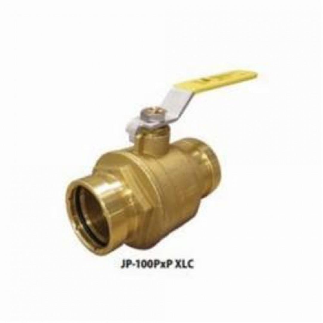 JOMAR 100-210XLCG Full Port, 2 Piece, Press XLC Connection, Dezincification Resistant Brass