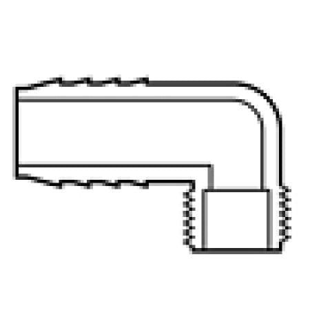 SPEARS Spears 1413-130 Reducing 90 Degree Elbow Insert x MNPT (1 x 1/2)