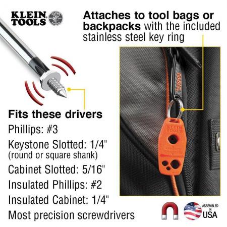 Klein Tools MAG2 Magnetizer/Demagnetizer for Screwdriver Tips and Bits