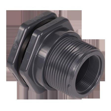 Hayward BFA1030CES 3-Inch PVC Bulkhead Fitting With EPDM Gasket