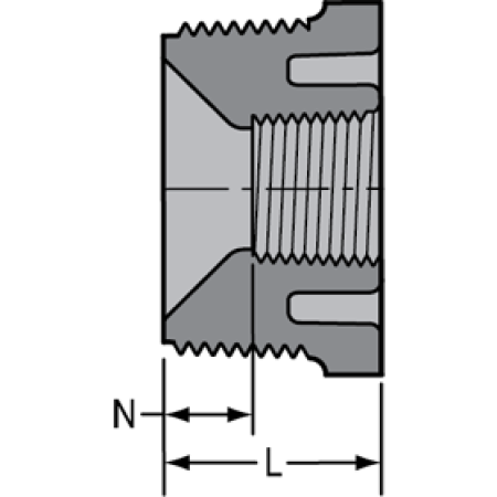 SPEARS Spears 839-292C Flush Reducing Bushing 2-1/2 x 2 in Sch 80