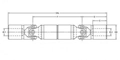 Lovejoy 68514417053 DD11-UJ-SOLIDXSOLID Powered U-Joint Solid Bore