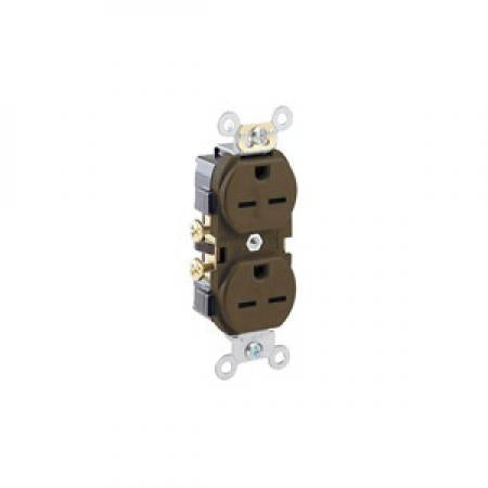 Leviton 5028 6-15R COMM CAN RECEP BROWN