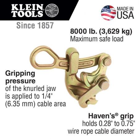 Klein Tools 1625-20 Havens Grip 8000 lb Load Drop Forged Steel