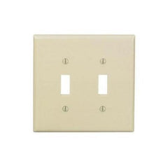 Leviton 80509-I Wallplate 2 Gangs 4.875 in H x 4.94 in W Replacement MPN