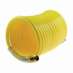 Coilhose Pneumatics N14-25 Coiled Nylon Air Hose 25-Foot Length 1/4-Inch ID with 1/4-Inch Rigid Fittings