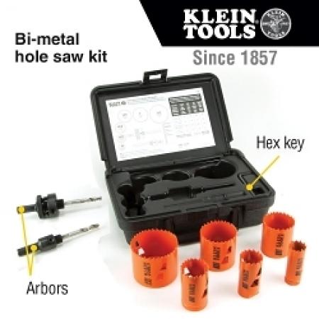 Klein 31902 Bi-Metal Hole Saw Kit, 8-Piece