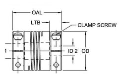 Lovejoy 68514456632 EC075-BEAM CP-1/4X1/4; Replacement MPN