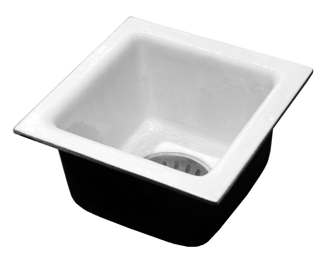 Jones Stephens S55113 12X12X3 NH Porcelain Coated Floor Sink 6 Deep