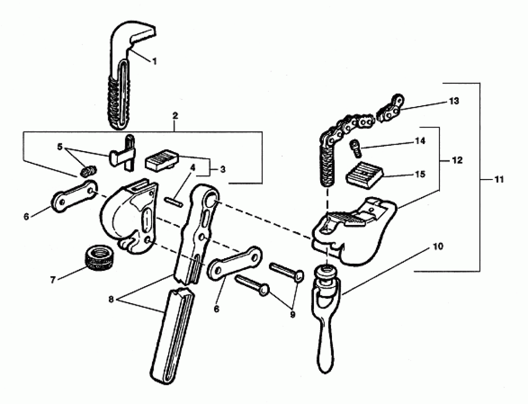 Ridgid 32505 Offset Hook Jaw 18 1/4 to 2-1/2 Inches