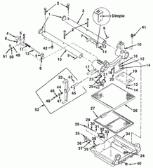 RIDGID 26847 Chip Pan Hanger Assembly for Model 1224 Threading Machine