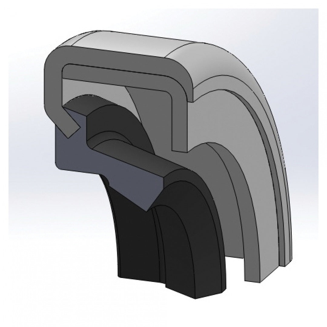 Dichtomatik VA-130 5.118 Nominal Shaft Dia NBR (Buna) V-Ring