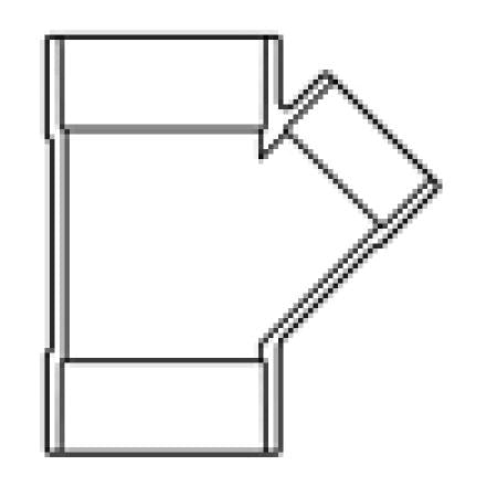 SPEARS Spears 475-528 Reducing Wye Socket Sch 40 (6 x 6 x 2 in)