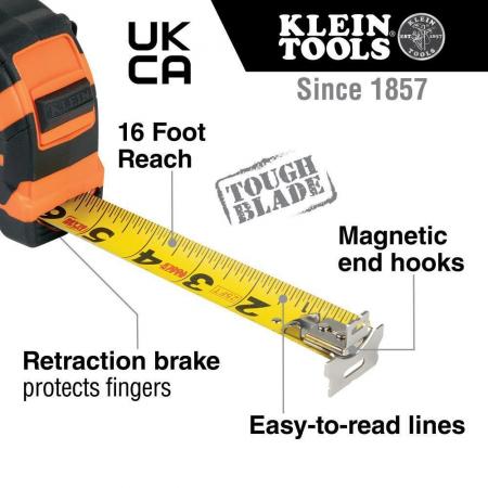 Klein Tools 9230 Tape Measure 30-Foot Magnetic Double-Hook