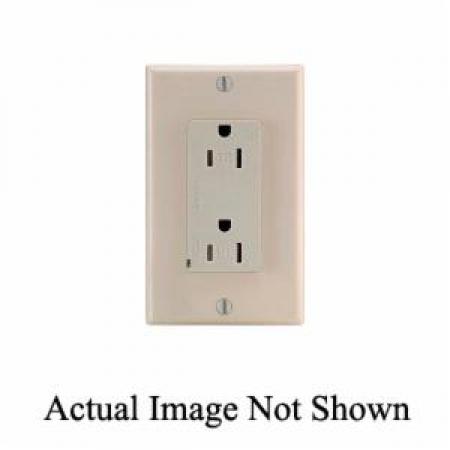 Leviton T5280-W 15 Amp 125 Volt Tamper Resistant Duplex Surge Suppressor Receptacle