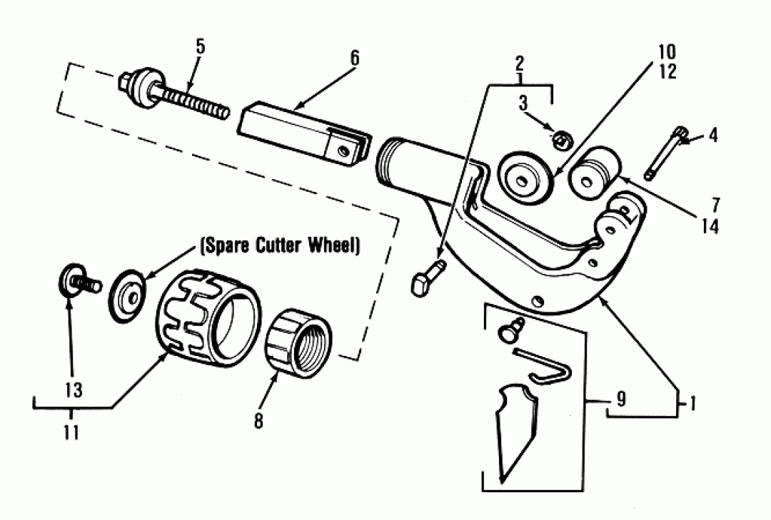 RIDGID 22648 Pin, Wheel