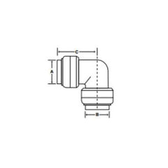 SharkBite U260LF Lead-Free DZR Brass 90 Degree Elbow 1 Inch