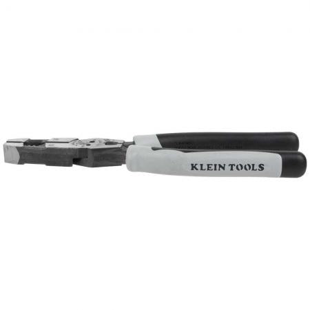 Klein Tools J2159CRTP Hybrid Pliers with Crimper, Fish Tape Puller and Wire Stripper