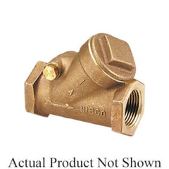 NIBCO NL8300C T453B 1.5 Inch Threaded 200 Pound Check Bronze Seat Swing Check Valve