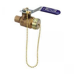 NIBCO NS58570HCF S-585-70-HC 3/4 in. Bronze Ball Valve Full Port 600 psi with Cap and Chain Replacement NJ83808