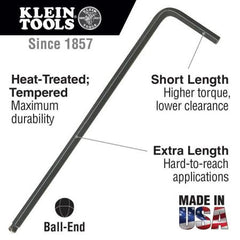 Klein BL14 7/32-Inch Hex Key, L-Style Ball-End